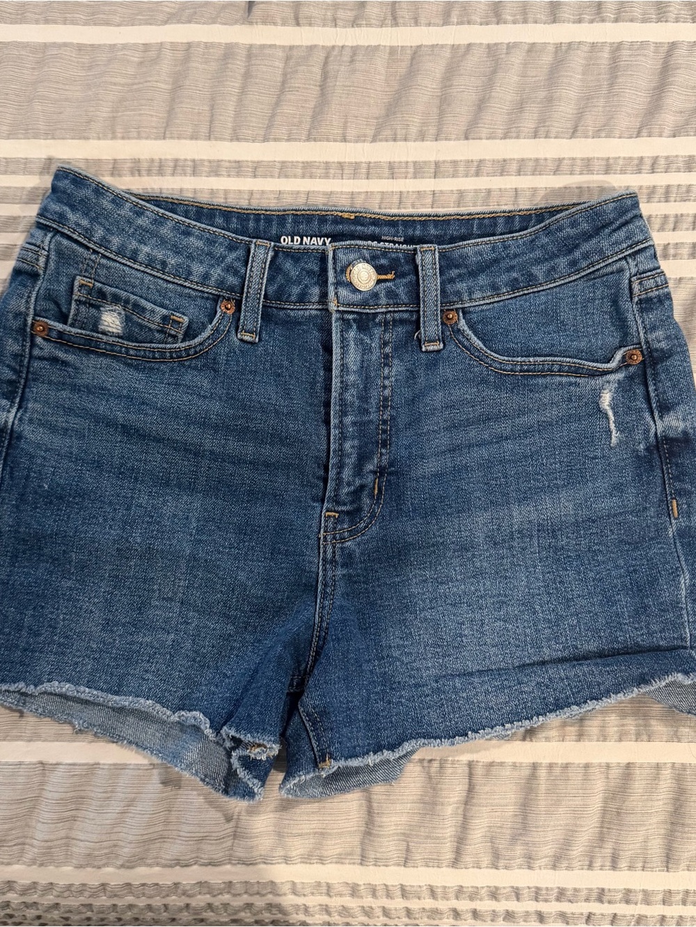 Old Navy Dark Blue Denim OG Straight shorts